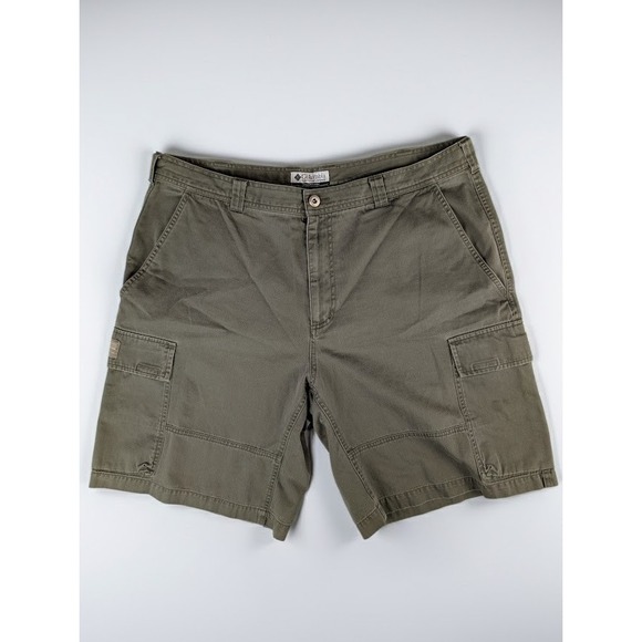 Columbia Other - Vintage Columbia Cargo Shorts Men's Size 38 Olive Green Utility Out doors